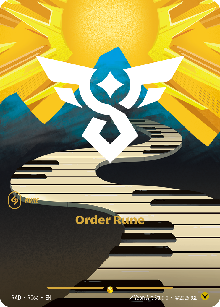 Order Rune (Alternate Art) (RAD-R06a) [Riftbound: Radiance]