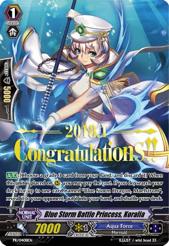 Blue Storm Battle Princess, Koralia (Hot Stamped) (PR/0408EN) [Promo Cards]