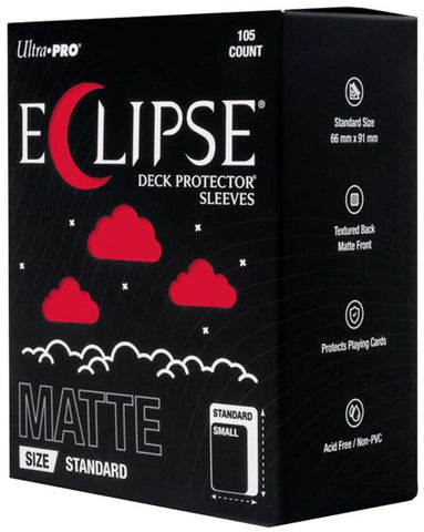 Ultra PRO: Standard 105ct Sleeves - Eclipse Matte (Apple Red)
