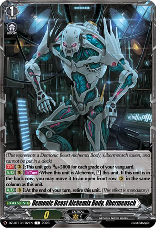 Demonic Beast Alchemix Body, Ubermensch (DZ-BT13/T02EN) [Parallactic Clash]
