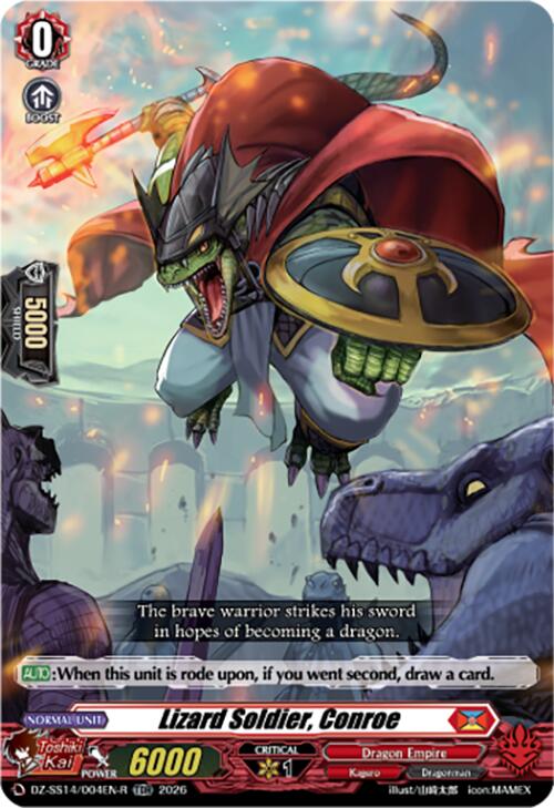 Lizard Soldier, Conroe (TDR) (DZ-SS14/004EN-R) [Dragonic Overlord Start Deck]