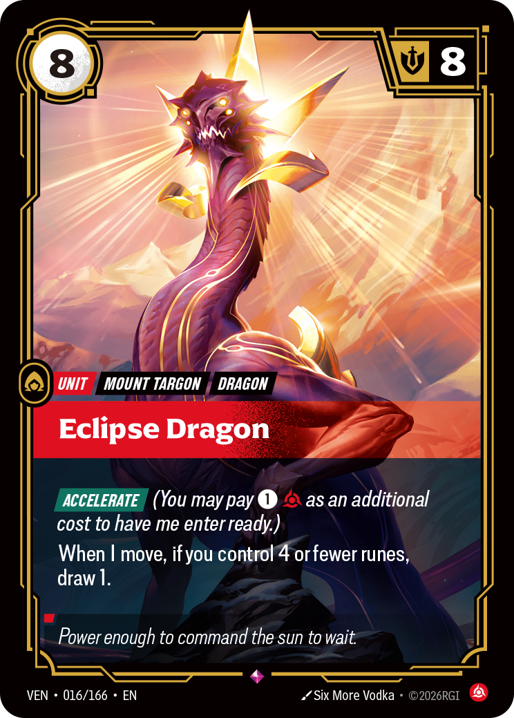 Eclipse Dragon (VEN-016/166) [Riftbound: Vendetta]