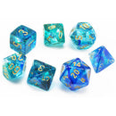 Chessex CHX 27556 7-DIE SET NEBULA OCEANIC/GOLD