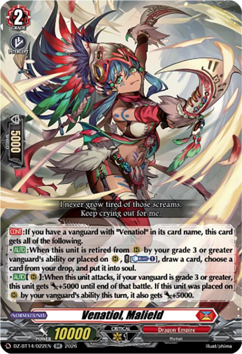 Venatiol, Malield (DZ-BT14/022EN) [Envoys of the Crimson Moon]