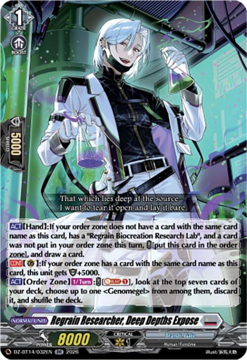Regrain Researcher, Deep Depths Expose (DZ-BT14/032EN) [Envoys of the Crimson Moon]