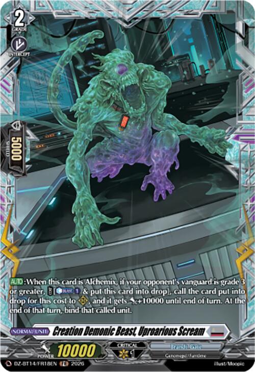 Creation Demonic Beast, Uproarious Scream (DZ-BT14/FR18EN) [Envoys of the Crimson Moon]