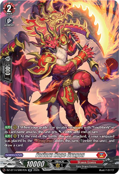 Forlorn Hope Dragon (DZ-BT14/SR07EN) [Envoys of the Crimson Moon]