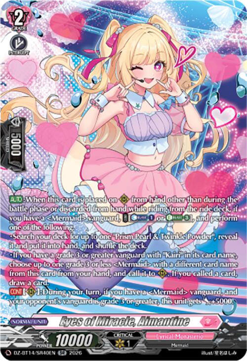 Eyes of Miracle, Aimantine (DZ-BT14/SR40EN) [Envoys of the Crimson Moon]