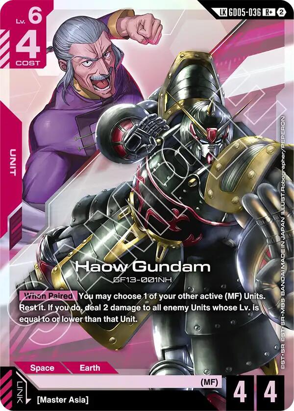 Haow Gundam GF13-001NH [GD05-036] (LK)(R+)