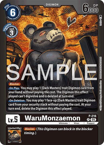 WaruMonzaemon [P-216] [Limited Card Pack -Final Crest-]