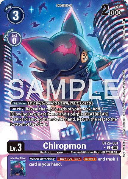 Chiropmon [BT26-061] (Alternate Art) [Timeless Bonds]