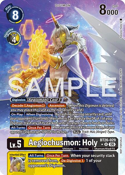 Aegiochusmon: Holy [BT26-029] (Alternate Art) [Timeless Bonds]