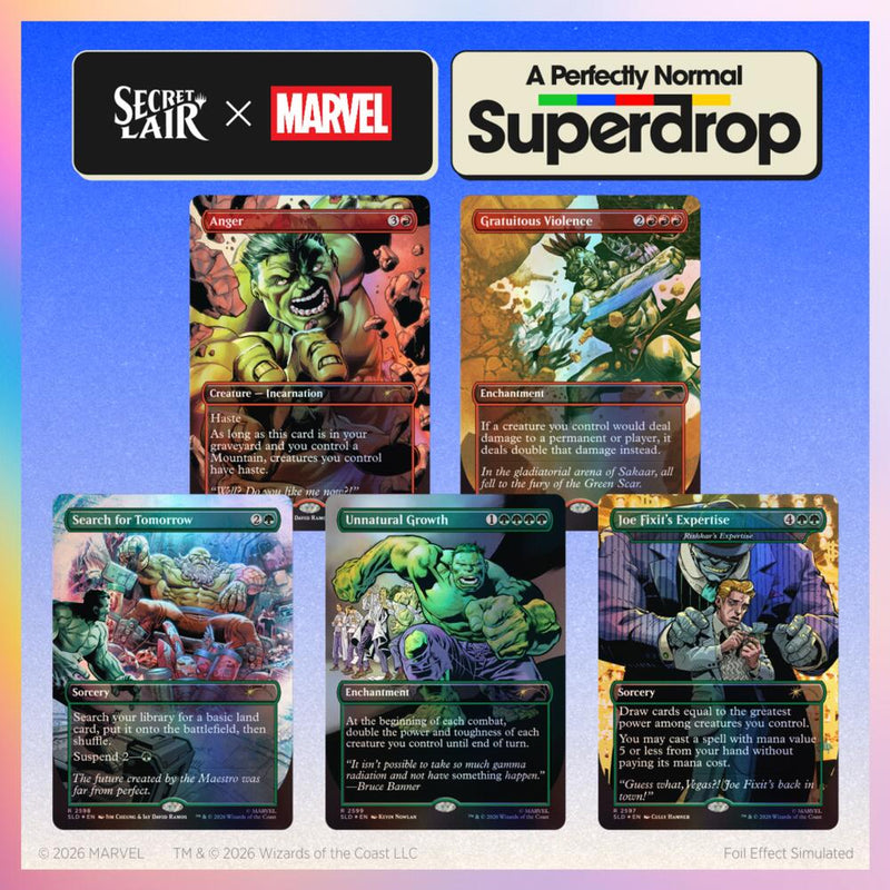 MTG - Secret Lair x Marvel: Hulk Smash! - Traditional Foil