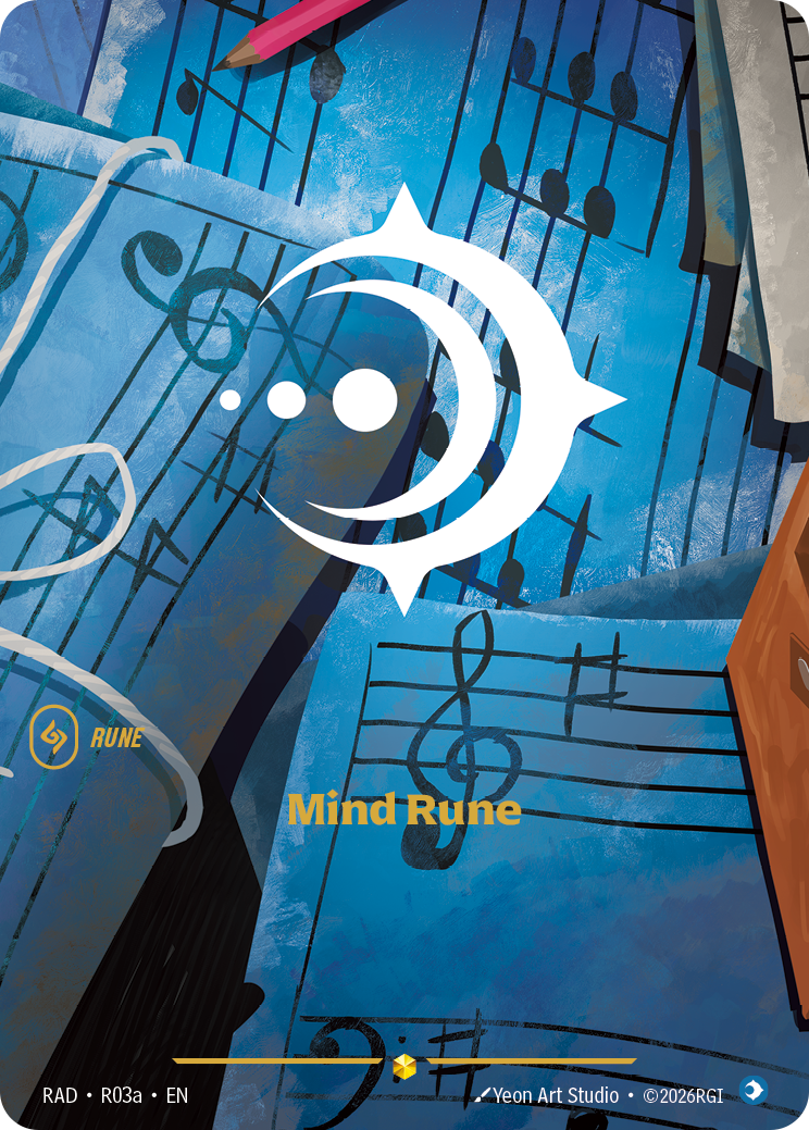 Mind Rune (Alternate Art) (RAD-R03a) [Riftbound: Radiance]