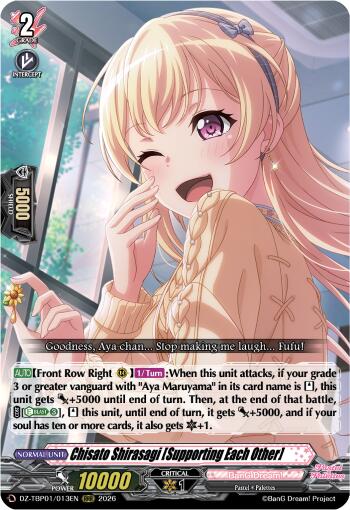 Chisato Shirasagi [Supporting Each Other] (DZ-TBP01/013EN) [BanG Dream! Girls Band Party!]