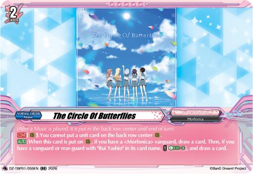 The Circle Of Butterflies (DZ-TBP01/059EN) [BanG Dream! Girls Band Party!]