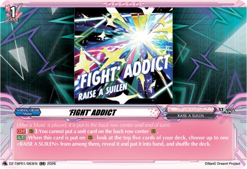 FIGHT' ADDICT (DZ-TBP01/063EN) [BanG Dream! Girls Band Party!]
