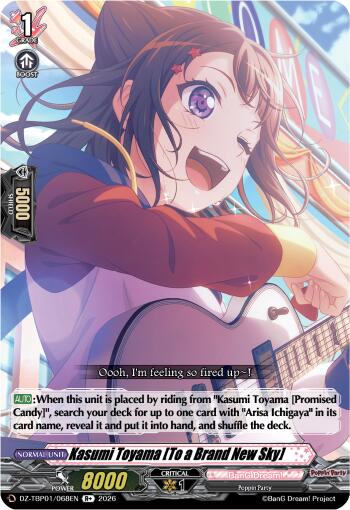 Kasumi Toyama [To a Brand New Sky] (DZ-TBP01/068EN) [BanG Dream! Girls Band Party!]
