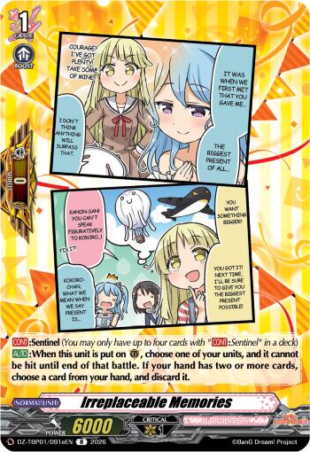 Irreplaceable Memories (E) (DZ-TBP01/091eEN) [BanG Dream! Girls Band Party!]