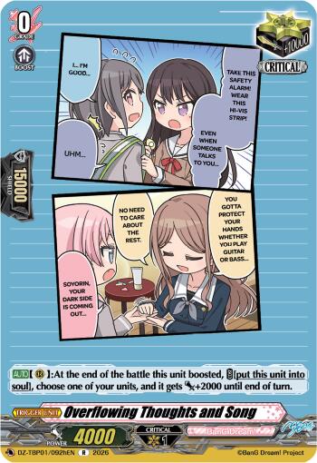 Overflowing Thoughts and Song (H) (DZ-TBP01/092hEN) [BanG Dream! Girls Band Party!]