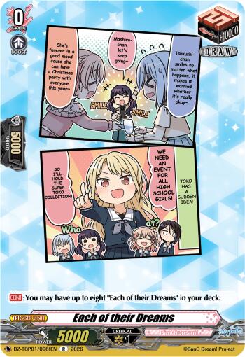 Each of their Dreams (F) (DZ-TBP01/096fEN) [BanG Dream! Girls Band Party!]