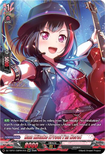 Ran Mitake [Proof I'm Here] (DZ-TBP01/GBPR47EN) [BanG Dream! Girls Band Party!]