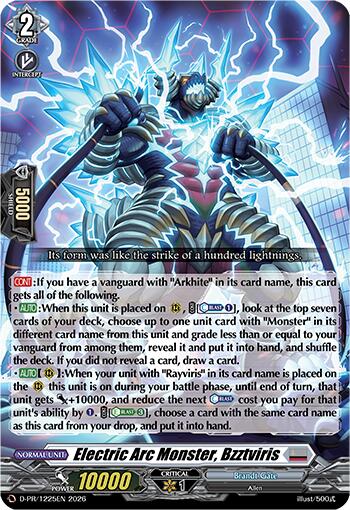 Electric Arc Monster, Bzztviris (D-PR/1225EN) [Descent of the King of Knights]