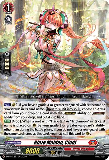 Blaze Maiden, Cindi (D-PR/1227EN) [D Promo Cards]
