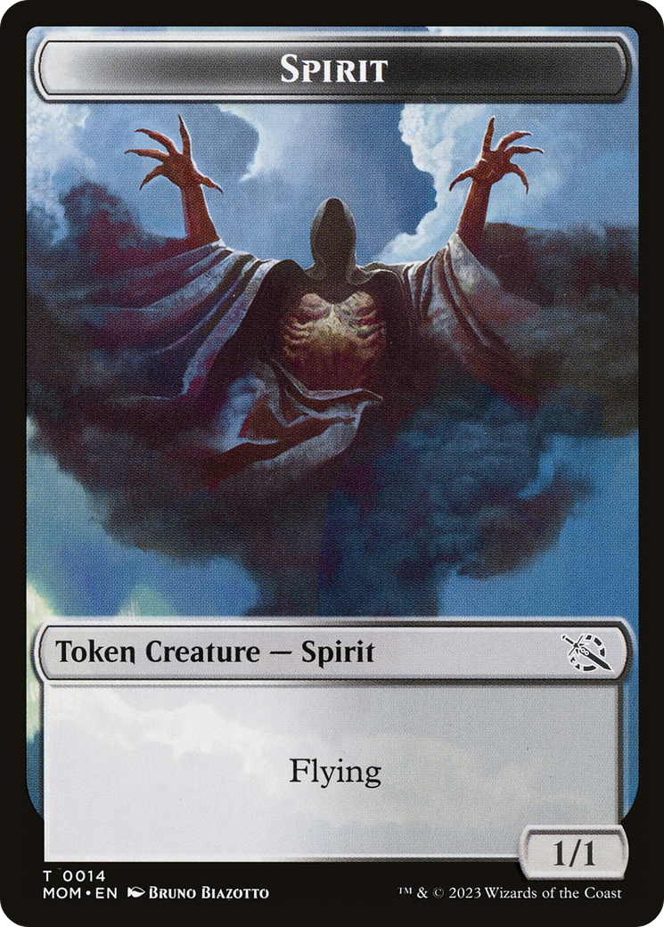 Thopter // Spirit (14) Double-Sided Token [March of the Machine Tokens]