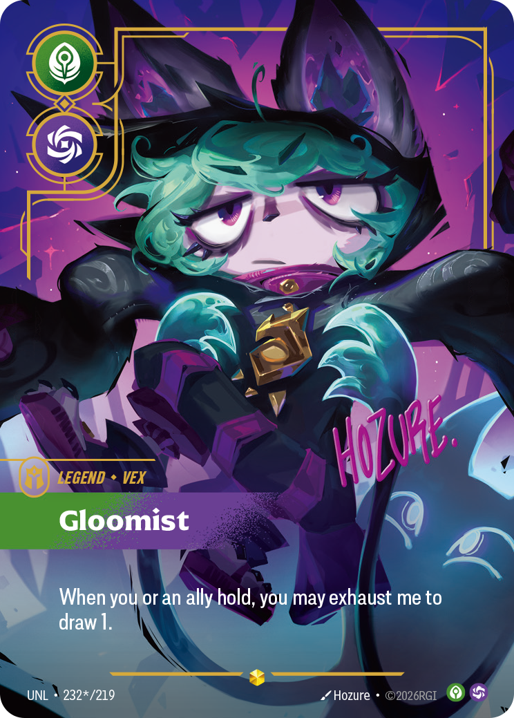 Vex - Gloomist (Signature) (UNL-232a/219) [Riftbound: Unleashed]