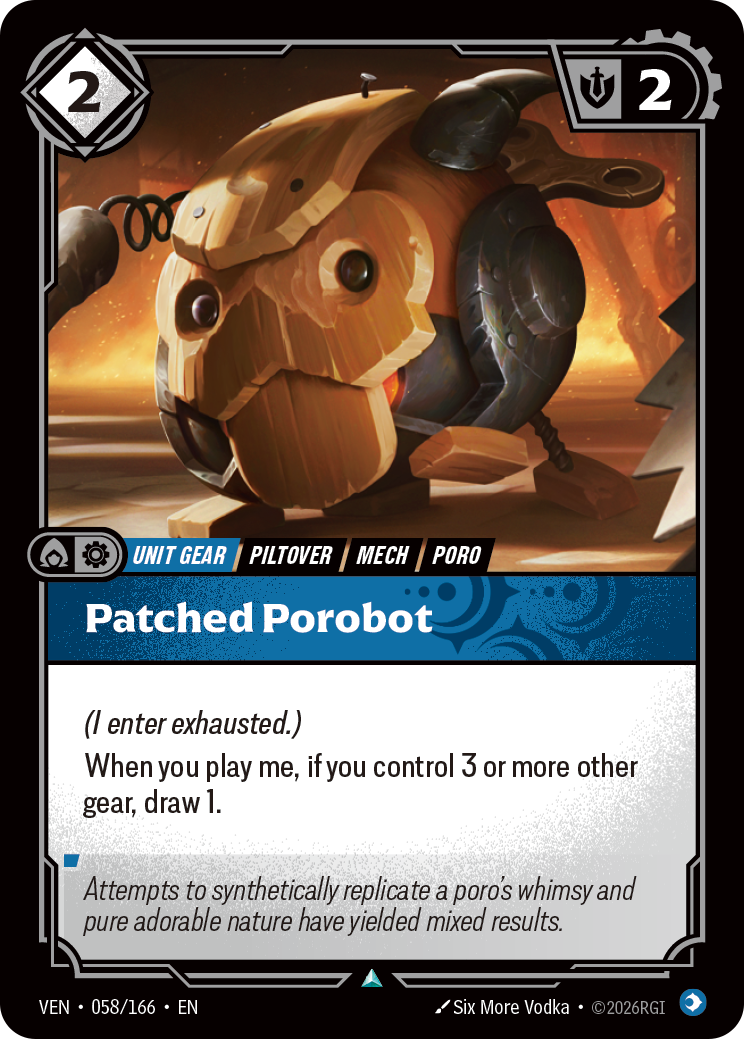 Patched Porobot (VEN-058/166) [Riftbound: Vendetta]