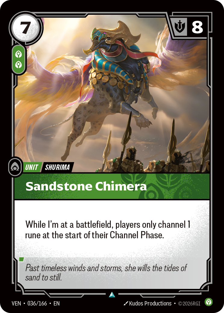 Sandstone Chimera (VEN-036/166) [Riftbound: Vendetta]