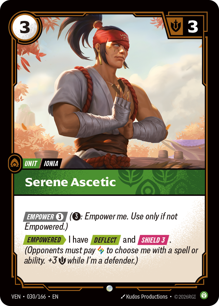Serene Ascetic (VEN-030/166) [Riftbound: Vendetta]