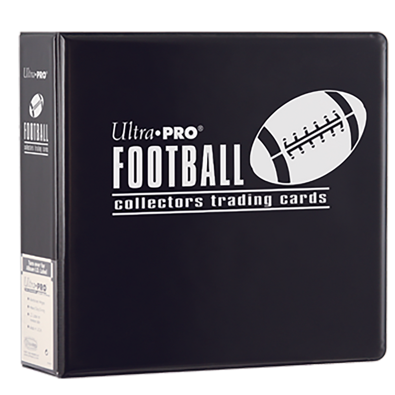 Ultra PRO: 3-Ring Binder - Football (Black)