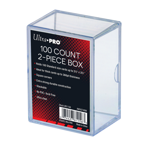 Ultra Pro - 100 Count - 2 Piece Plastic Box