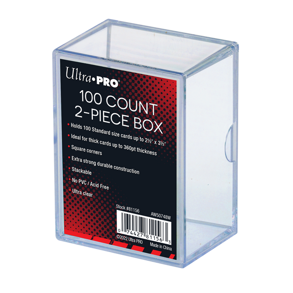 Ultra Pro - 100 Count - 2 Piece Plastic Box