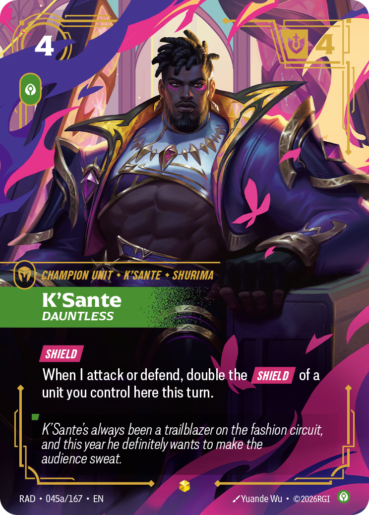 K'Sante, Dauntless (Alternate Art) (RAD-045a/167) [Riftbound: Radiance]