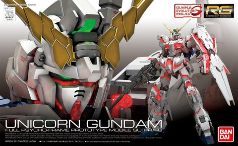 Bandai - Unicorn Gundam RX-0 Full Psycho-Frame - 1/144 Real Grade Model Kit