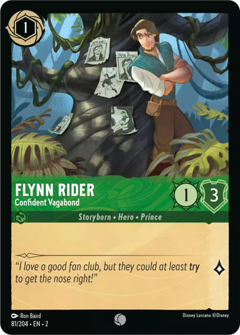 81/204 - Flynn Rider, Confident Vagabond - Common Foil