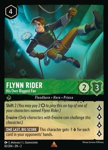 82/204 - Flynn Rider, His Own Biggest Fan - Rare Foil