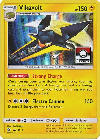 Vikavolt (52/149) (League Promo) [Sun & Moon: Base Set]