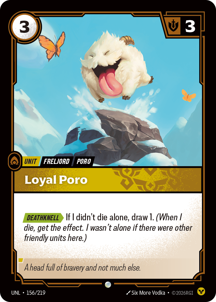 Loyal Poro (UNL-156/219) [Riftbound: Unleashed]
