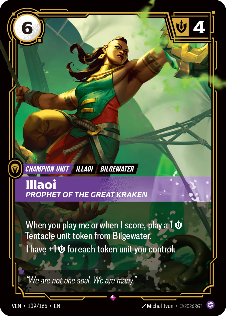 Illaoi, Prophet of the Great Kraken (VEN-109/166) [Riftbound: Vendetta]