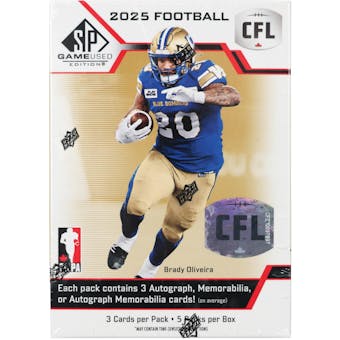 Upper Deck - 2025 SP Game Used CFL - Hobby Box