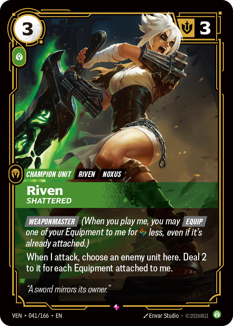 Riven, Shattered (VEN-041/166) [Riftbound: Vendetta]