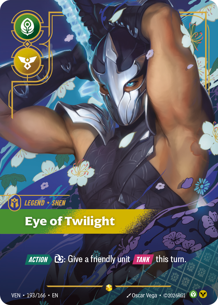 Shen - Eye of Twilight (Overnumbered) (VEN-193/166) [Riftbound: Vendetta]