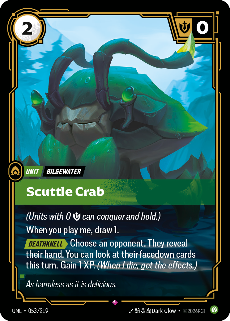 Scuttle Crab (UNL-053/219) [Riftbound: Unleashed]