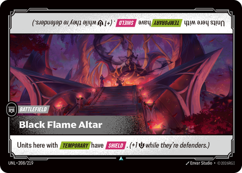 Black Flame Altar (UNL-208/219) [Riftbound: Unleashed]