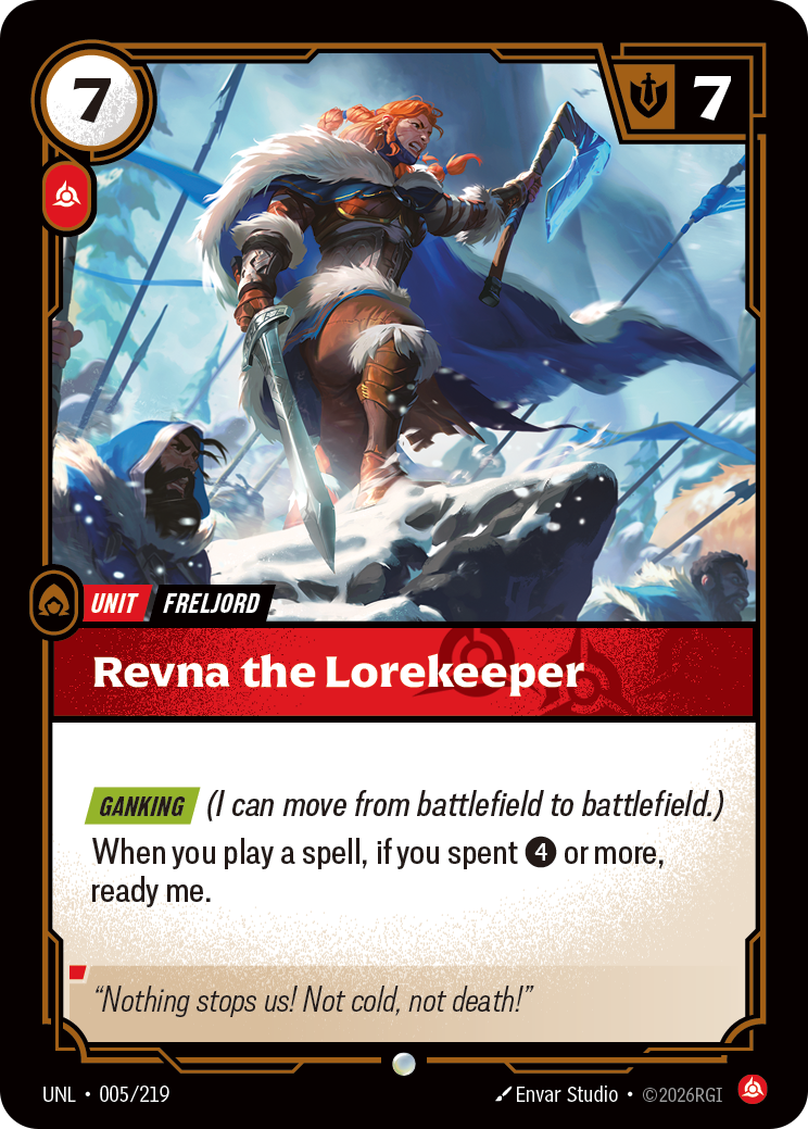 Revna the Lorekeeper (UNL-005/219) [Riftbound: Unleashed]