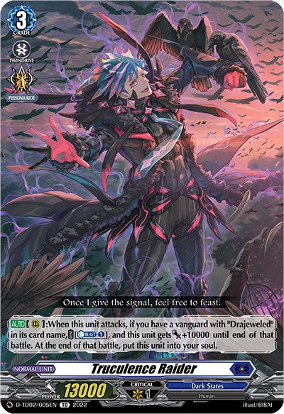 Truculence Raider (D-TD02/005EN) [Michiru Hazama -Demonic Jewel Dragon of the Four Flames-]